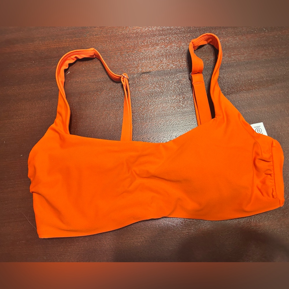 Athleta Bright Orange Bikini Top